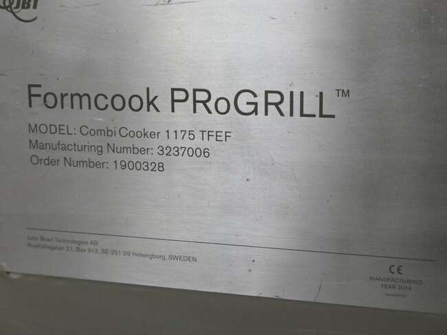 JBT Formcook PRoGRILL Combi Cooker